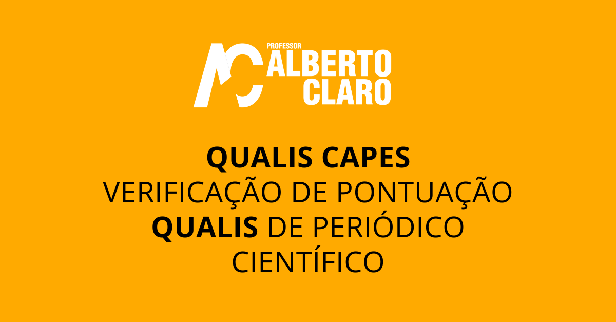 Verificação de estrato QUALIS de periódico científico 2023