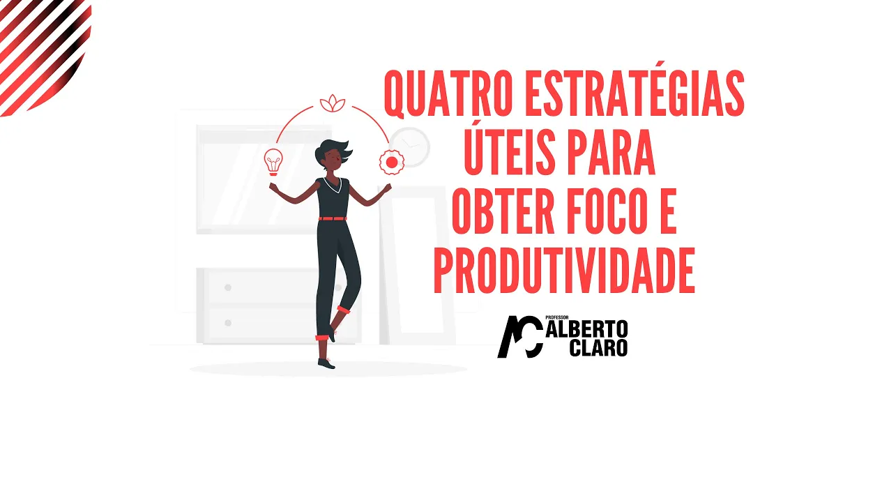 Quatro estratégias úteis para obter foco e produtividade